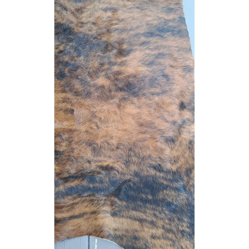 Genuine Brazilian Dark Brindle Cowhide Rug